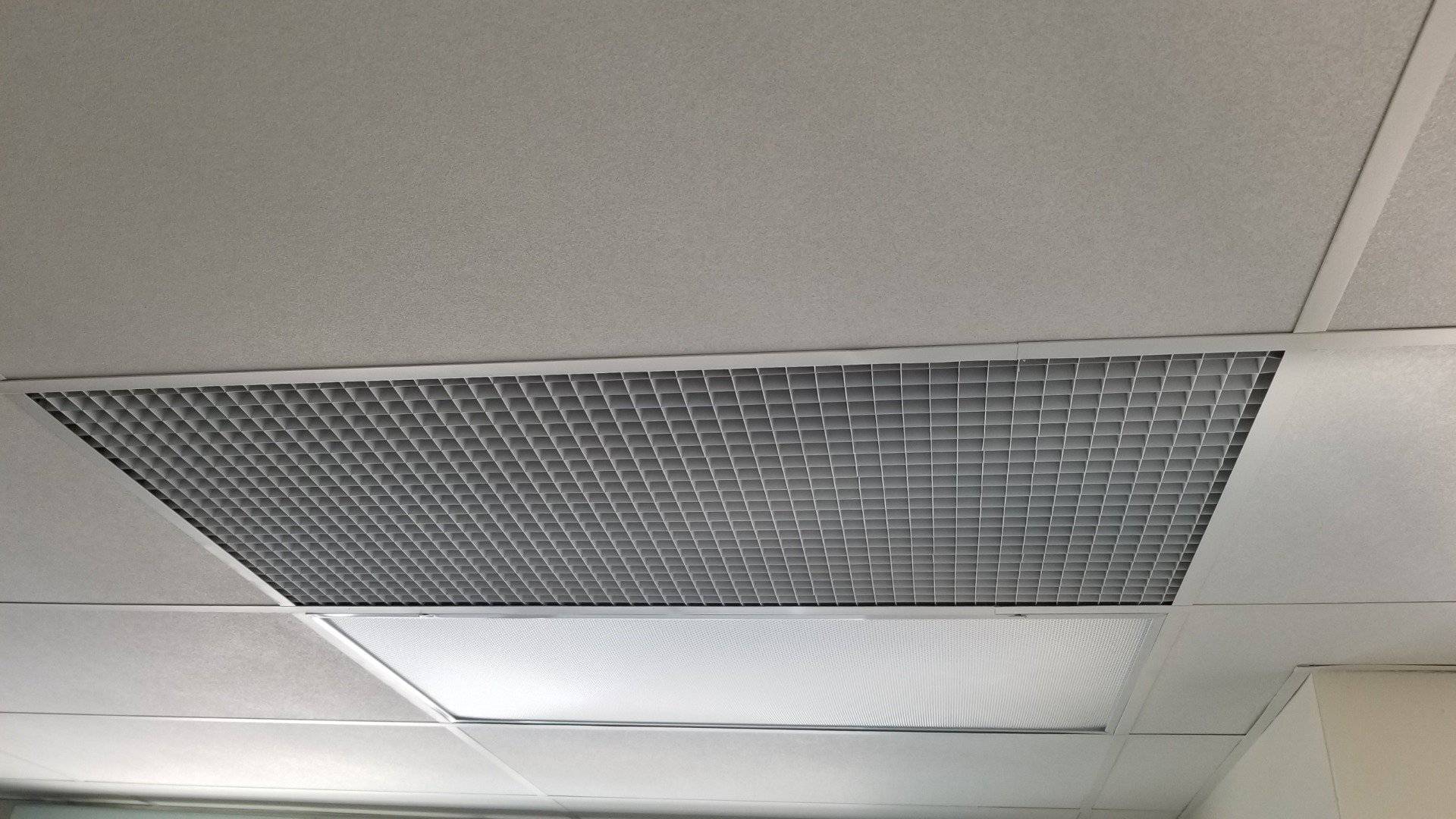 1" x 1" White Aluminum Egg Crate, 1" Thick (#4761WH) - 1800ceiling