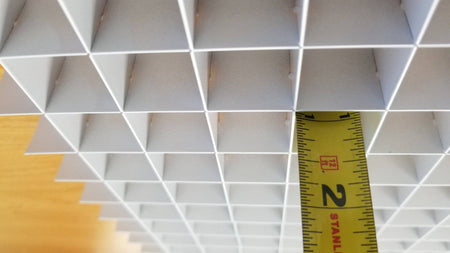 1" x 1" White Aluminum Egg Crate, 1" Thick (#4761WH) - 1800ceiling