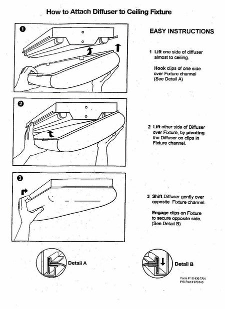 1' x 4' Chiclet Replacement Lens-out of stock - 1800ceiling
