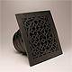 1'x1' Black Plastic Antique grille/damper/box, MVAB,