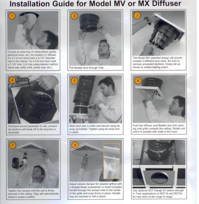 1'x1' Black Plastic Antique grille/damper/box, MVAB, #81918 - 1800ceiling