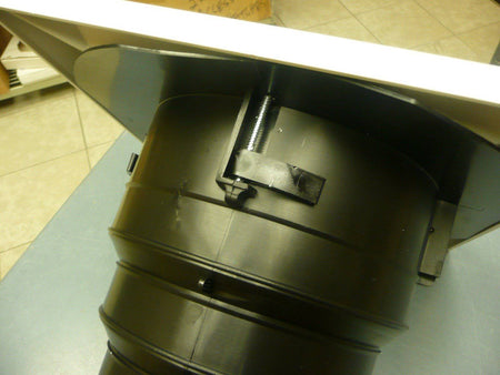 1'x1' White Plastic 4-way grille/damper/box, MV4, #81914 - 1800ceiling