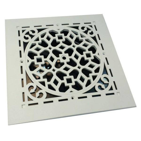 1'X1' White Plastic Antique Air Diffuser, grille/damper/box, MVAW, #81909 - 1800ceiling