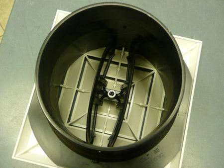 1'X1' White Plastic Antique Air Diffuser, grille/damper/box, MVAW, #81909 - 1800ceiling