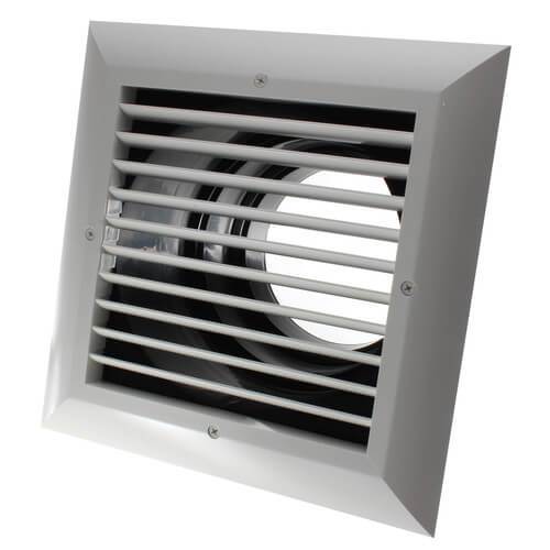 1'x1' White Plastic Exhaust Return grille/box, NO DAMPER, MXE,