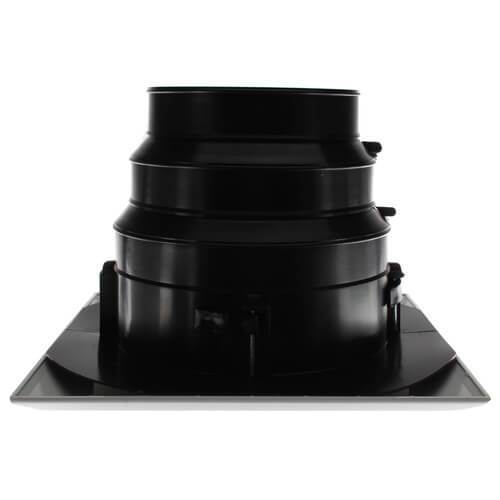 1'x1' White Plastic Exhaust Return grille/box, NO DAMPER, MXE, #81916 - 1800ceiling