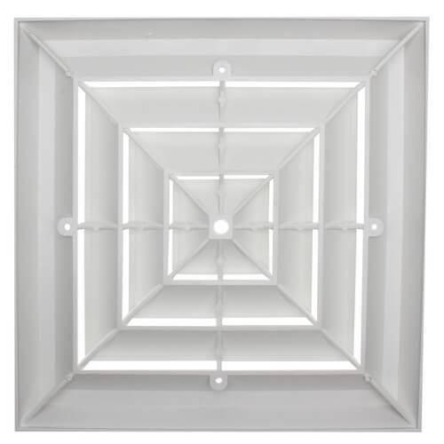 1'x1' White Plastic GRILLE ONLY, GR4, #81834 - 1800ceiling