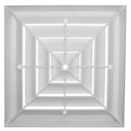 1'x1' White Plastic GRILLE ONLY, GR4, #81834 - 1800ceiling