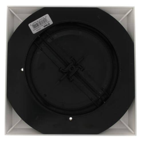 1'x1' White Plastic Grille with damper, NO COLLAR, GRD4, #81944 - 1800ceiling