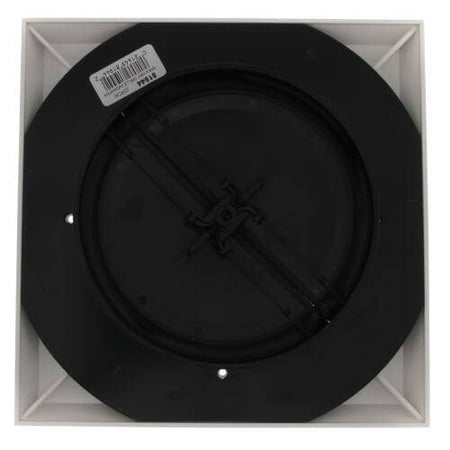 1'x1' White Plastic Grille with damper, NO COLLAR, GRD4, #81944 - 1800ceiling