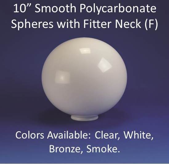 10" Smooth Polycarbonate with 4" Fitter Neck - 1800ceiling