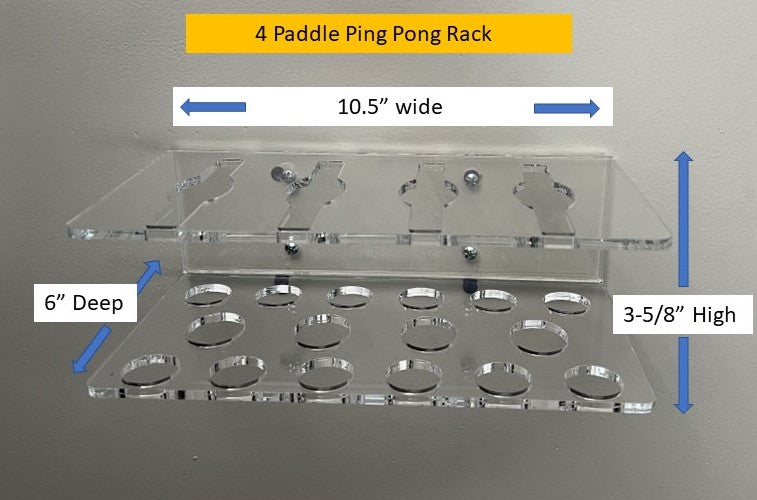 Ping Pong Paddle Rack - 1800ceiling