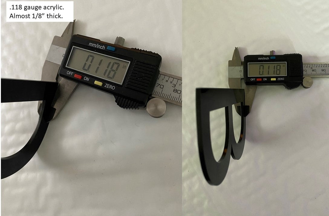 Black Acrylic Letters - 1800ceiling