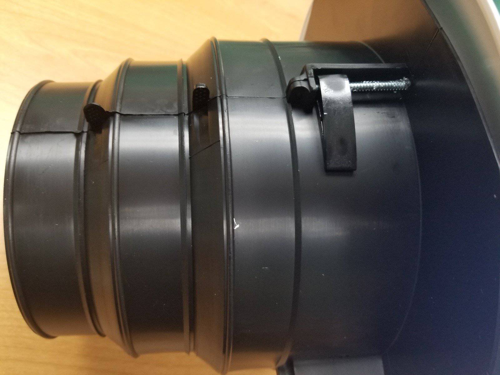 12.5" Round White Plastic grille/damper/box, MV360, #81911 - 1800ceiling