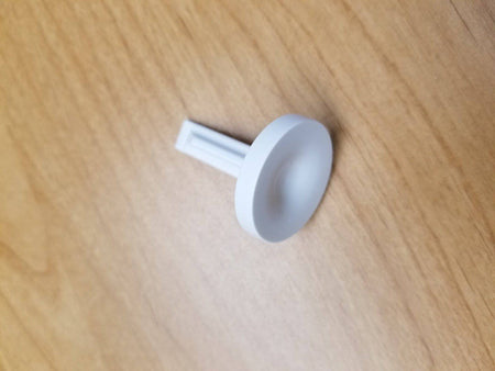 12.5" Round White Plastic grille/damper/box, MV360, #81911 - 1800ceiling