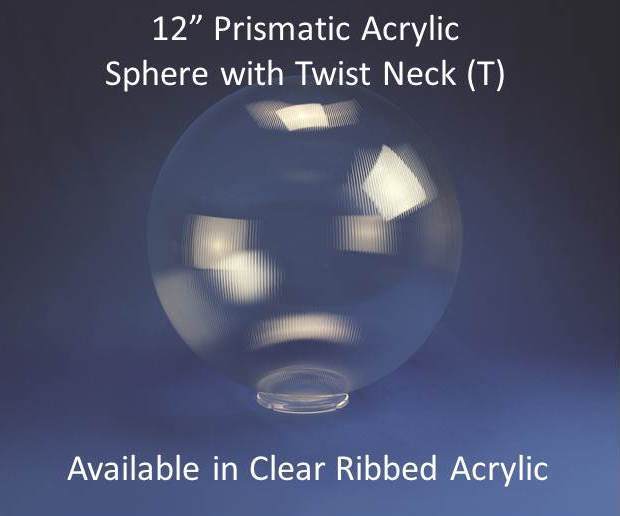12" Prismatic Acrylic with Twist Neck - 1800ceiling