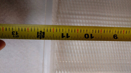 12" x 12 x 2.5" High.  Clear Acrylic Injection Molded Lens Outdoor Drop Lens - 1800ceiling