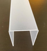 Retro Vanity Light, Square, Frosted Acrylic 2" wide (440) - 1800ceiling