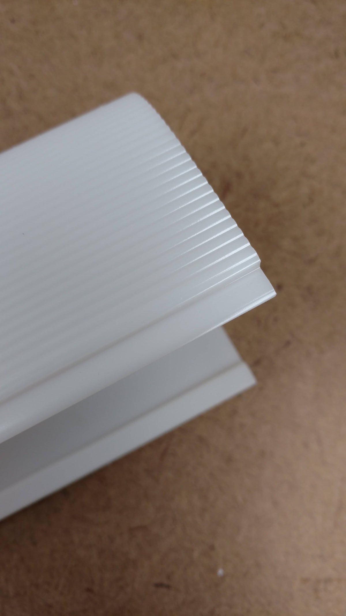 Ribbed White U Shaped Wrap (256RW) - 1800ceiling