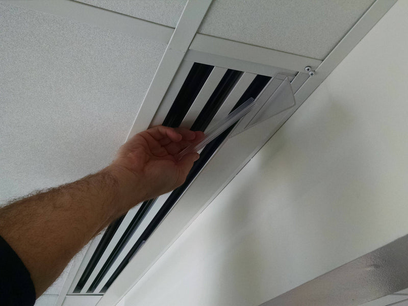 2' Frosted Linear Air Diverter - 1800ceiling