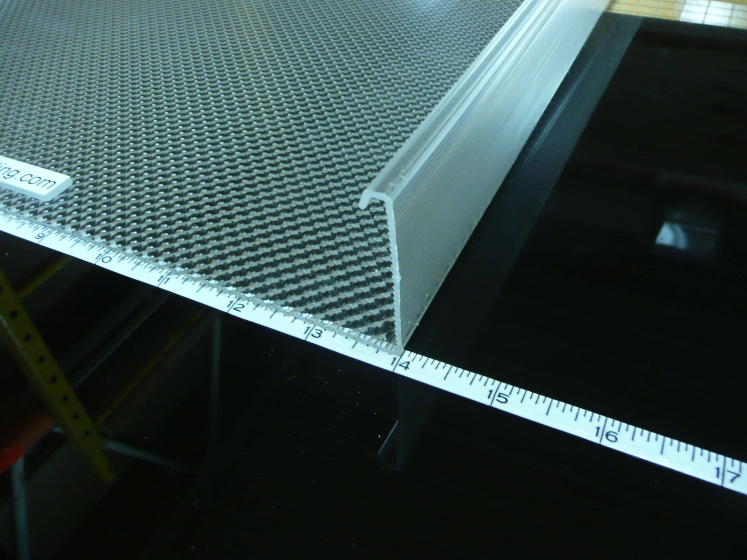 2' Wrap Around Lens: 23-15/16" Long x 14" Wide x 2" High - 1800ceiling