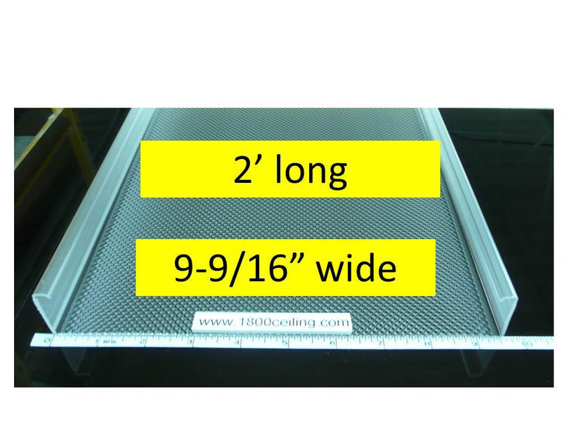 2' Wrap Around Lenses:9-9/16" wide x 23-15/16" long - 1800ceiling