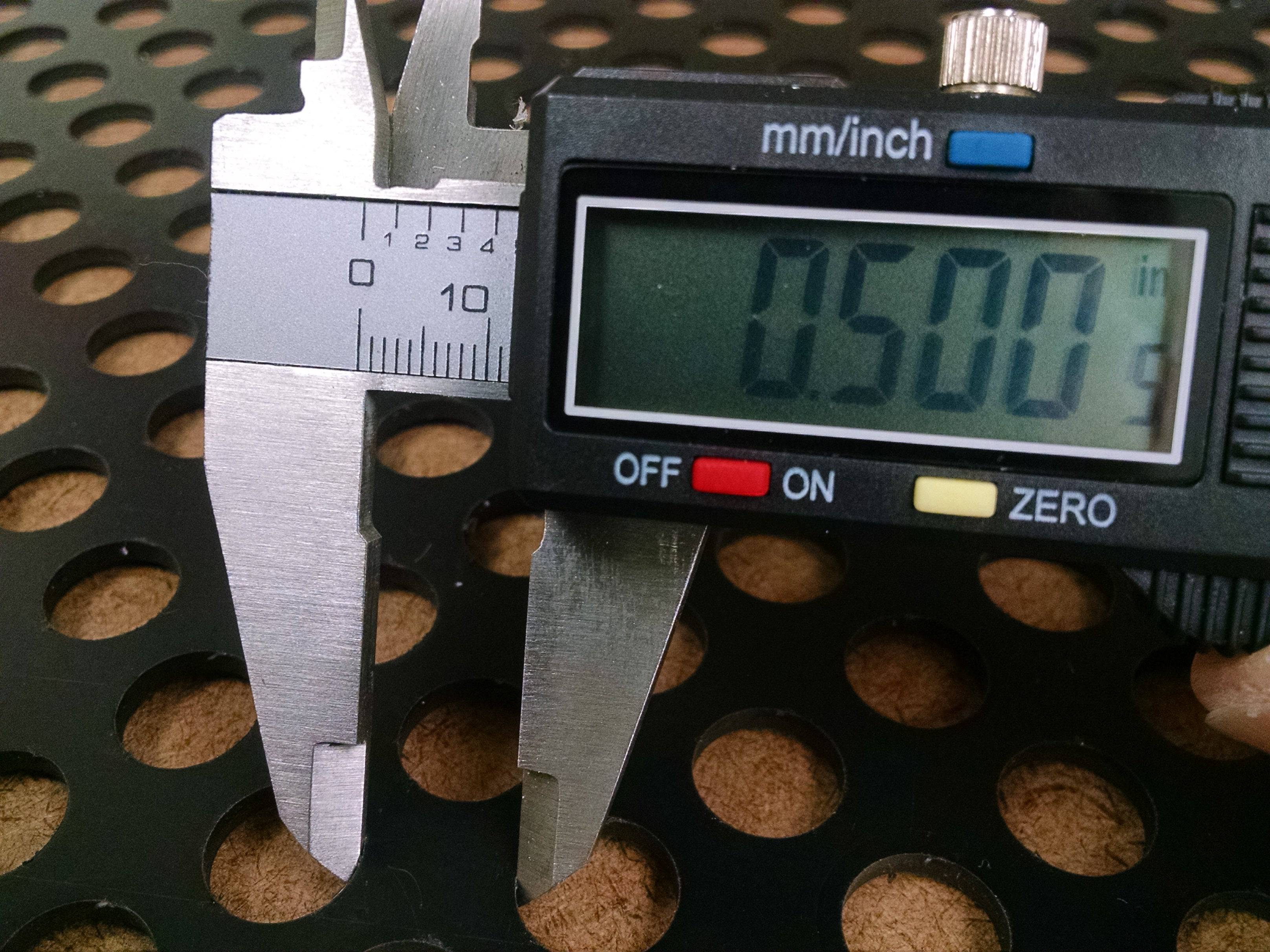 2'x2' Black Plastic Perforated Tile, 1/2" Perforations - 1800ceiling