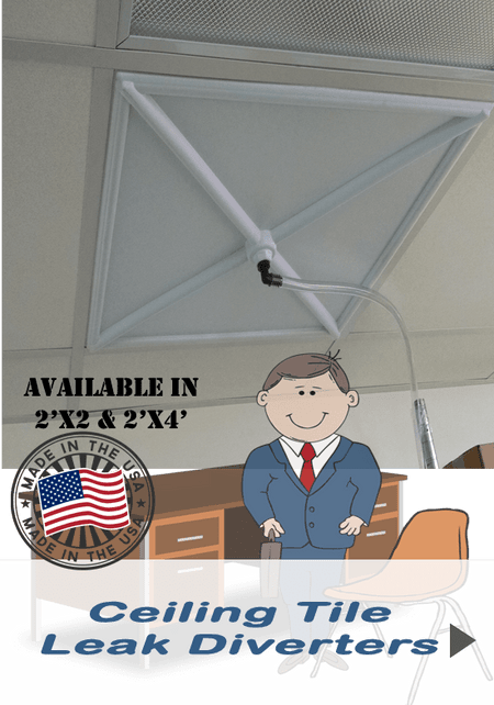 2'x2' Ceiling Tile Leak Diverter - 1800ceiling