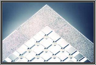 2'x2' Silver Parabolic with Flange, 1-1/2" x 1-1/2" Cells - 1800ceiling