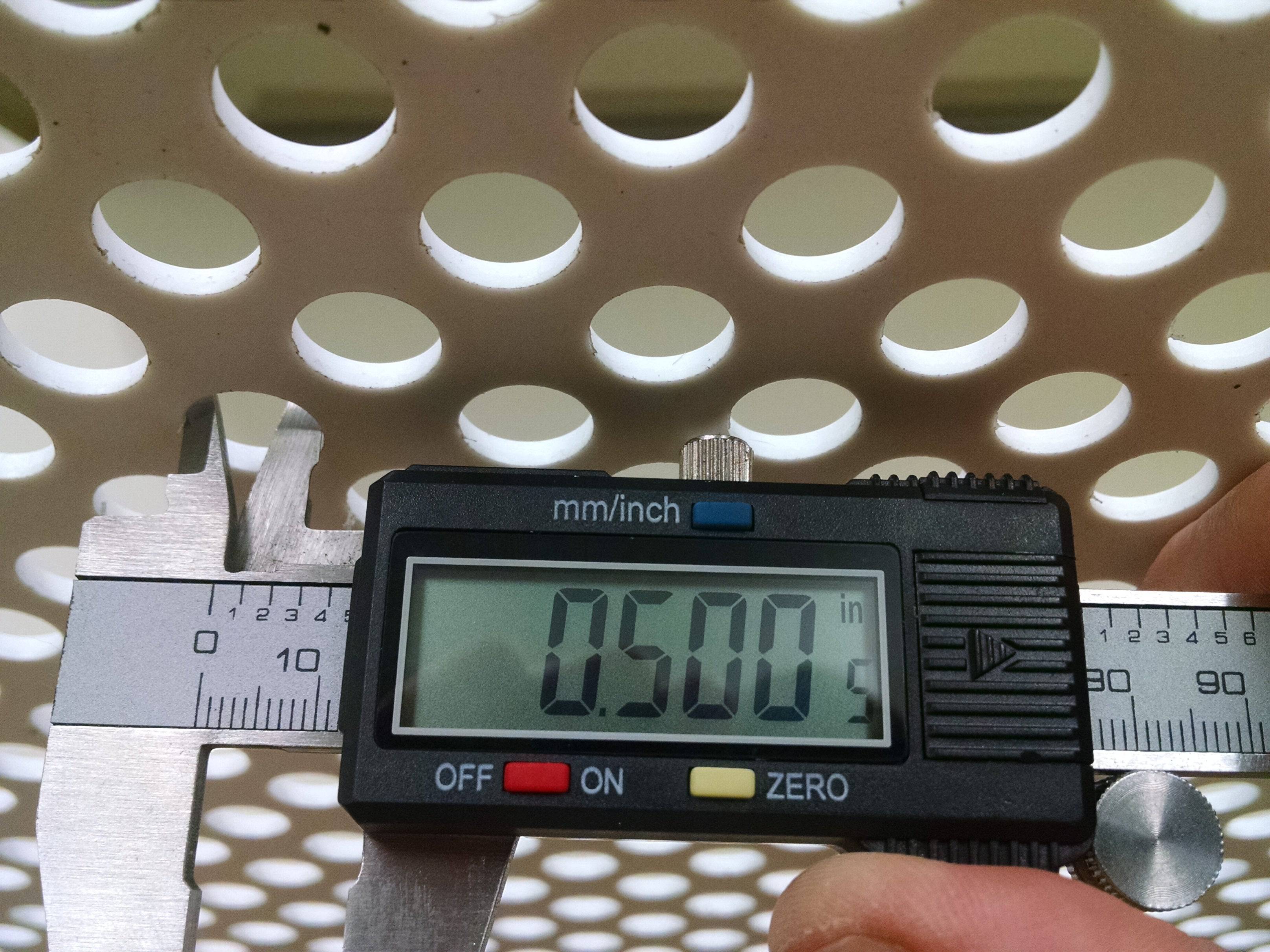 2'x2' White Plastic Perforated tile, 1/2" Perforations - 1800ceiling