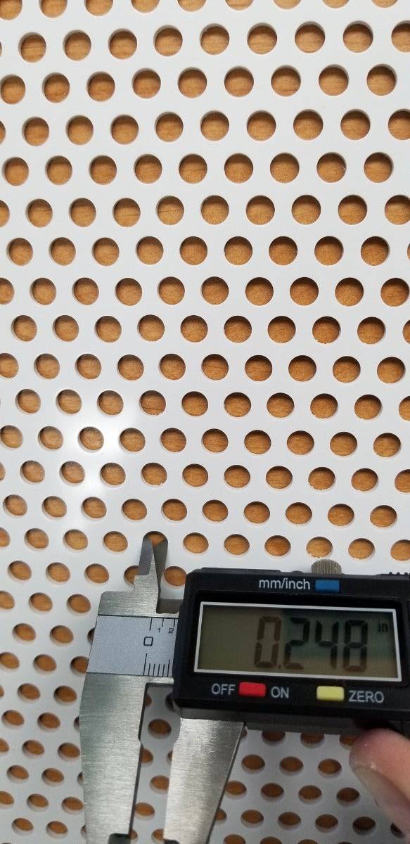 2'x2' White Plastic Perforated tile, 1/4" Perforations - 1800ceiling