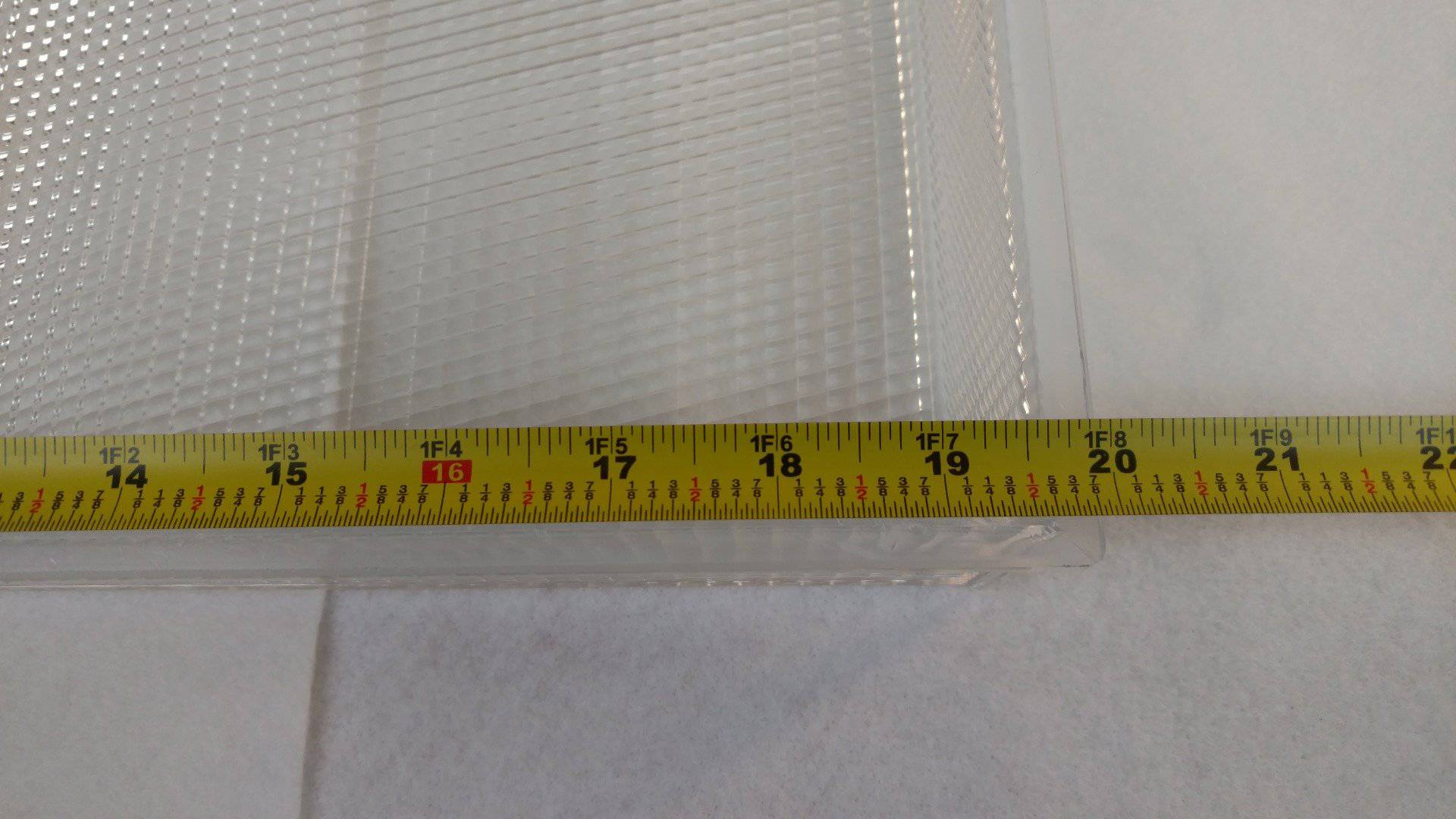 20x20 x 2.5" High Clear Acrylic Injection Molded Lens Outdoor Drop Lens - 1800ceiling