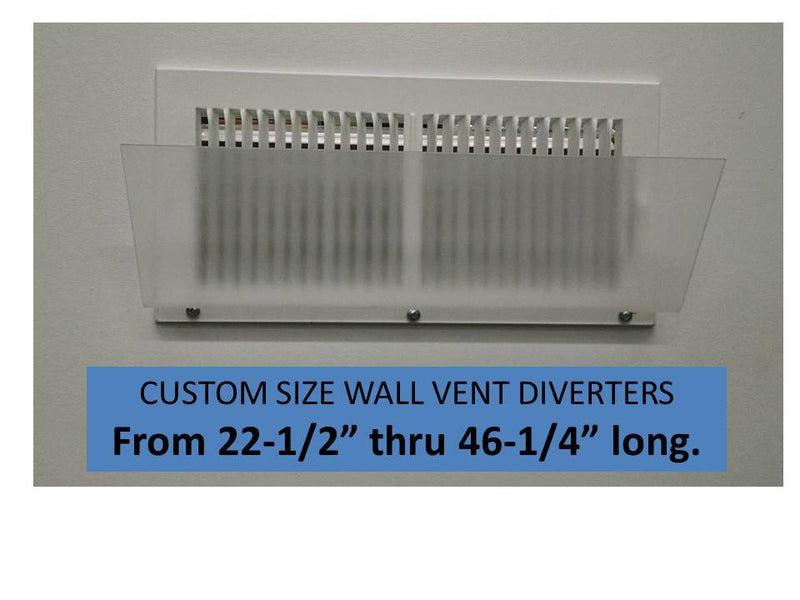 Air Deflector for Wall Vent, Custom up to 46.25" - 1800ceiling