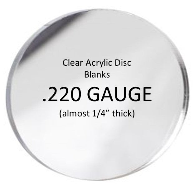 2 inch Blank Clear Acrylic Circles - Craft Dealz