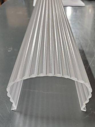 Fluted Wrap Lens-Clear Acrylic (1400) - 1800ceiling