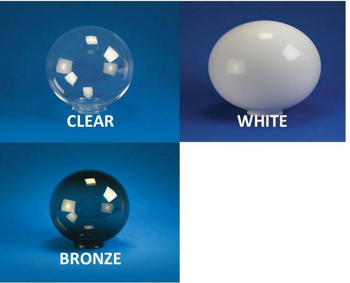 30" Smooth Acrylic 2 Part Sphere 4 PIECE MINIMUM - 1800ceiling