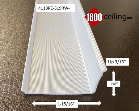 Under Cabinet Lens: 1-15/16" wide x 15/16" high (4113RE-319RW-) - 1800ceiling