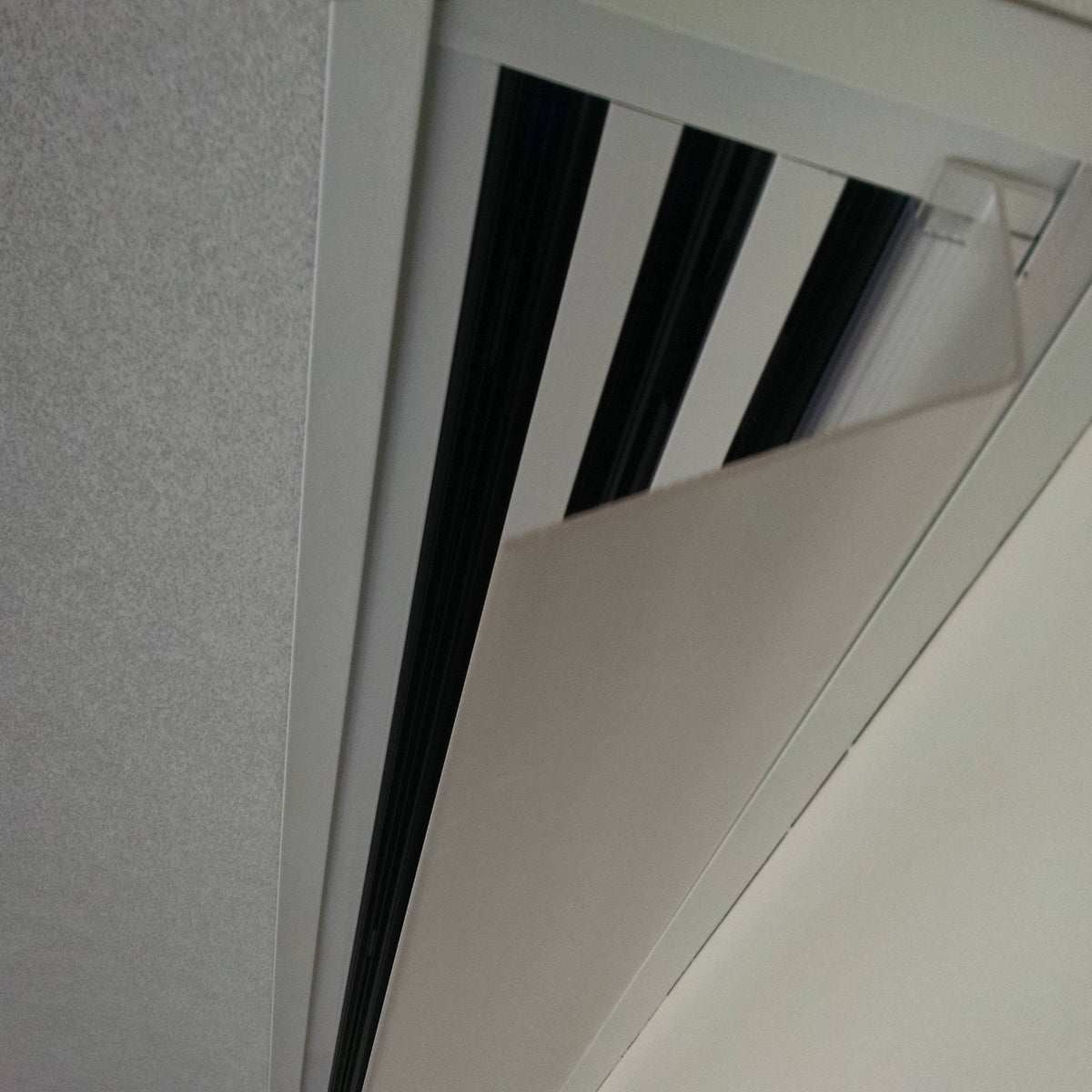 4' Frosted Linear Air Diverter - 1800ceiling