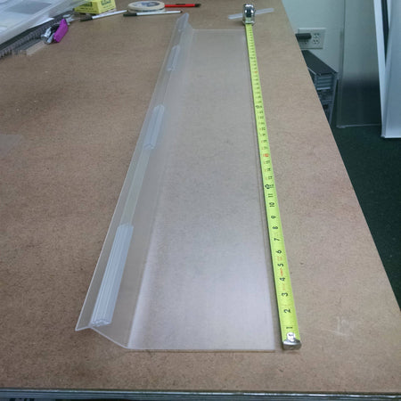 4' Frosted Linear Air Diverter - 1800ceiling