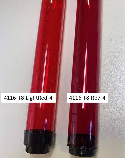 4' Light Red Tube Guard for T8-F32 Bulb - 1800ceiling