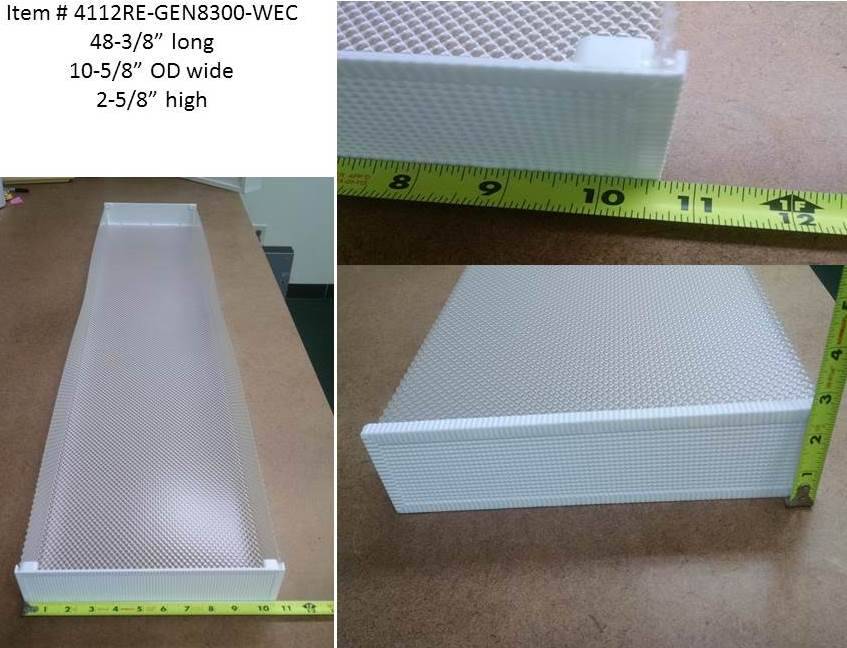 4' Long 10-5/8" Wide White End Cap Wrap - 1800ceiling