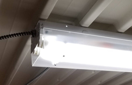 4' Long FROSTED Clip On Wrap for 2 Bulb Fixture-5-1/2" Wide - 1800ceiling