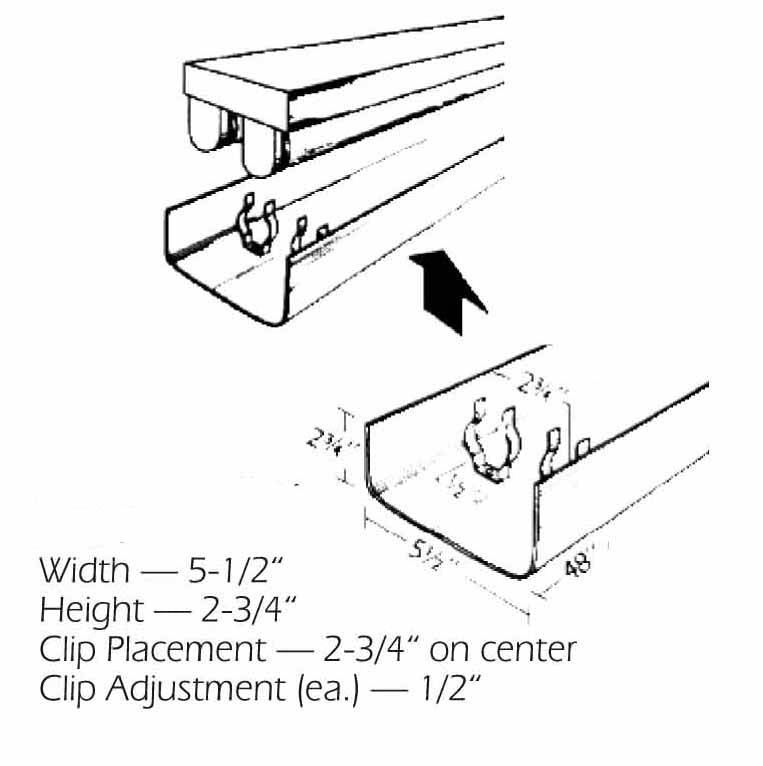 4' Long FROSTED Clip On Wrap for 2 Bulb Fixture-5-1/2" Wide - 1800ceiling