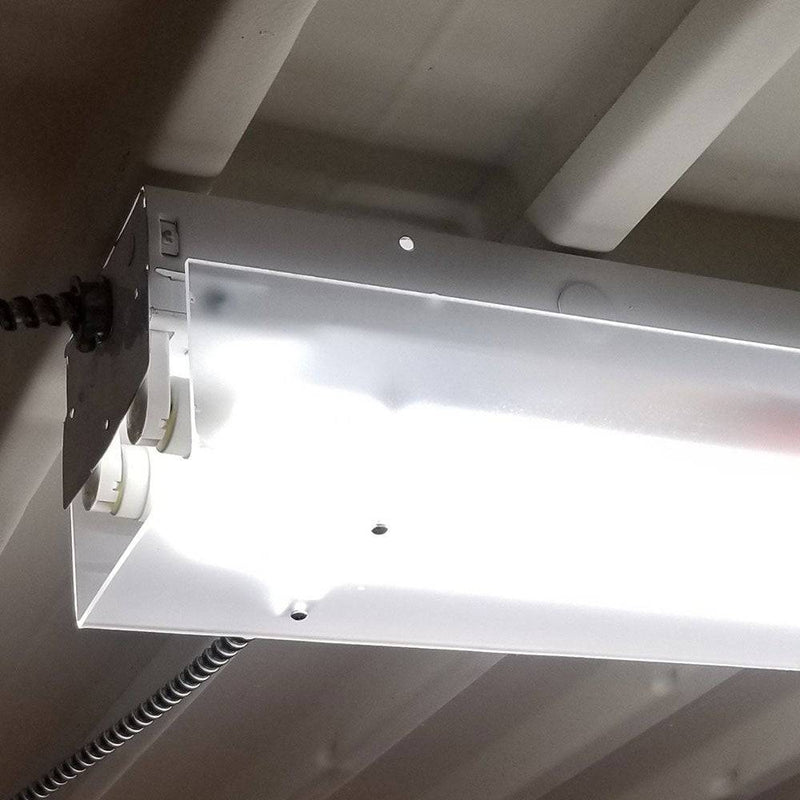 4' Long FROSTED Clip On Wrap for 2 Bulb Fixture-5-1/2" Wide - 1800ceiling