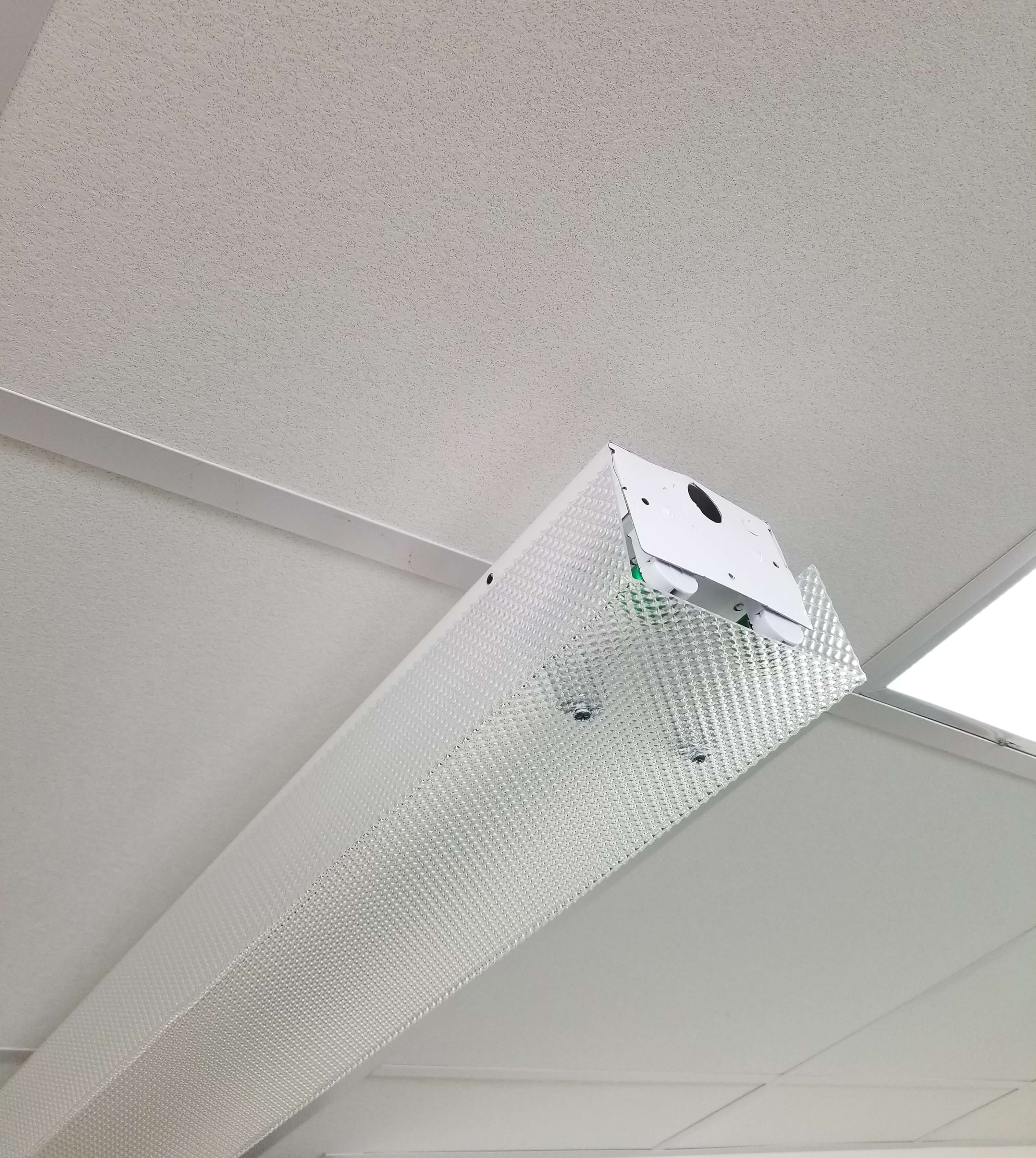 4' Long PRISMATIC Clip On Wrap for 2 Bulb Fixture-5-1/2" W - 1800ceiling