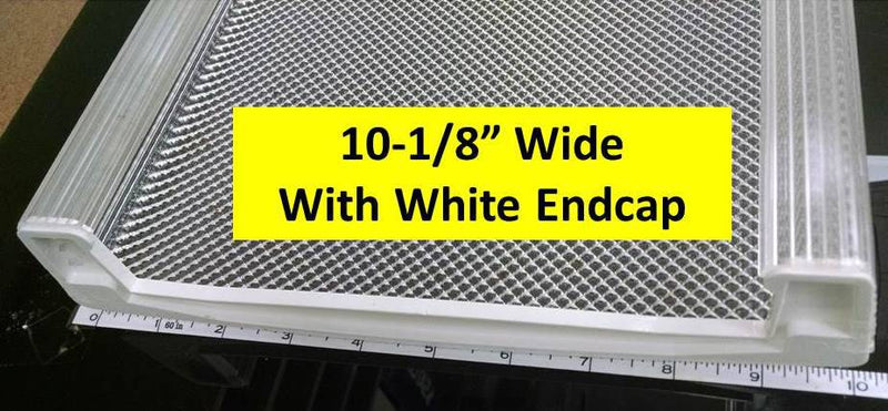 4' Long White End Cap Wrap: 10-1/8" wide - 1800ceiling