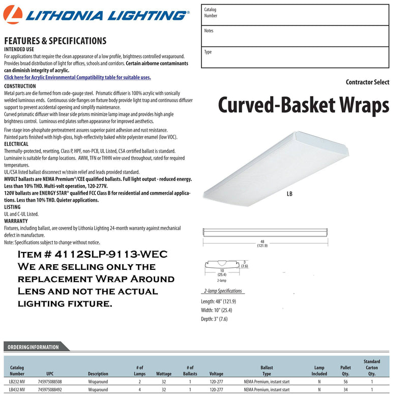 4' Long White End Cap Wrap: 10-1/8" wide - 1800ceiling