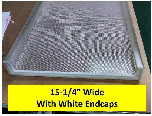 4' Wrap Around, 15-1/4" wide with White End Cap - 1800ceiling