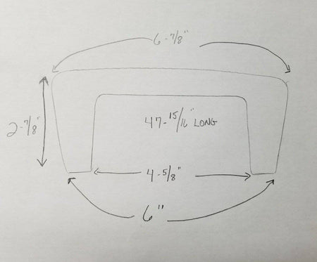 4' Wrap Around, 6-7/8" wide with white end cap-6 piece minimum - 1800ceiling