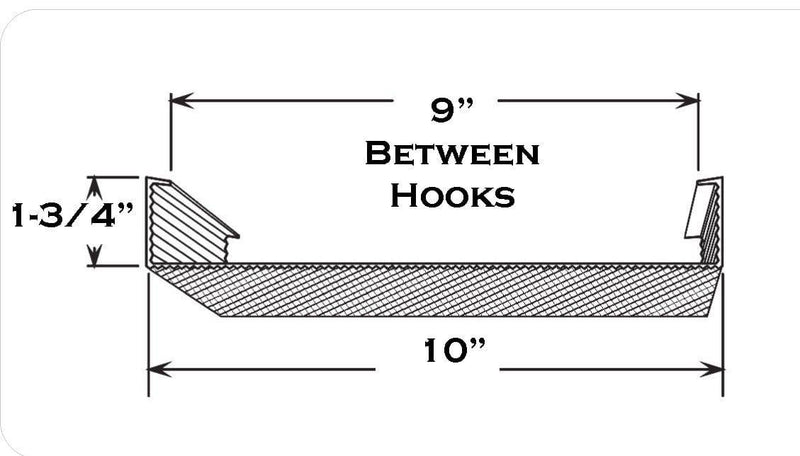 4' Wrap Around Lens: 10" Wide x 1-3/4" High - 1800ceiling